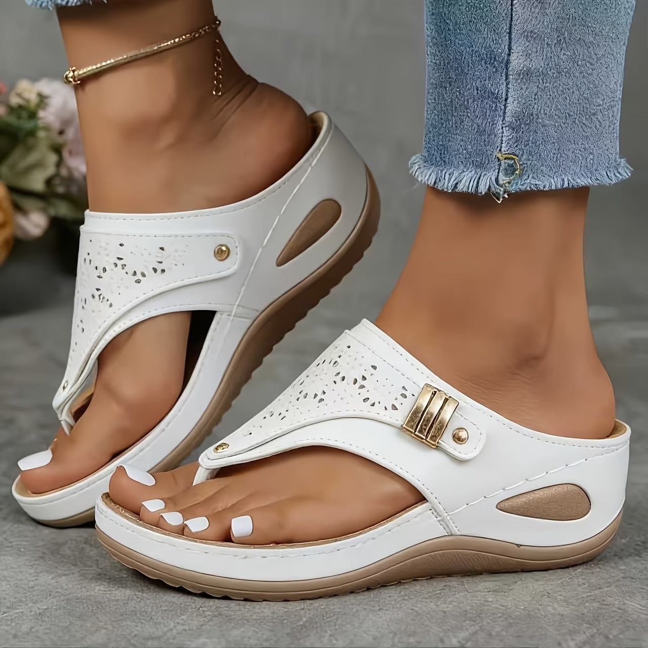 Dép Nữ Thời Trang In Hình Cờ Mỹ Đa Năng